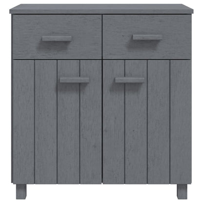 Byrå HAMAR mörkgrå 79x40x80 cm massiv furu