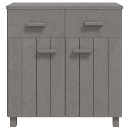 Byrå HAMAR ljusgrå 79x40x80 cm massiv furu