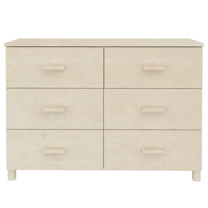 Byrå Honungsbrun HAMAR Honungsbrun 113x40x80 cm massiv furu