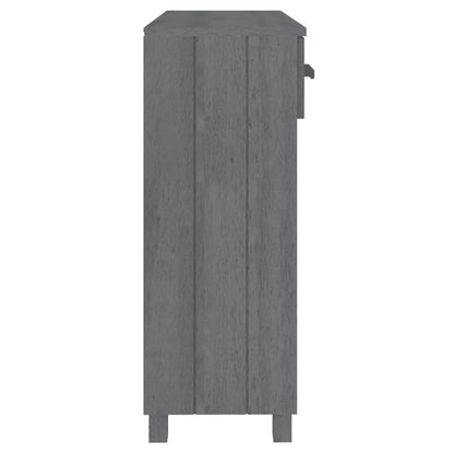 Avlastningsbord Konsollbord Trä HAMAR mörkgrå 90x35x90 cm massiv furu