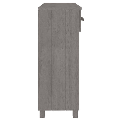 Avlastningsbord Konsollbord Grå Ljusgrå HAMAR 90x35x90 cm massiv furu