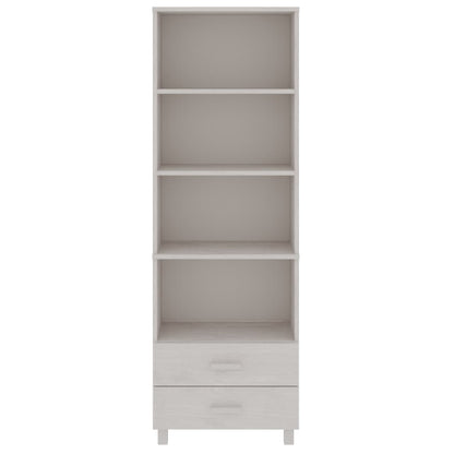 Skåp Vit HAMAR Vit 60x35x180 cm massiv furu