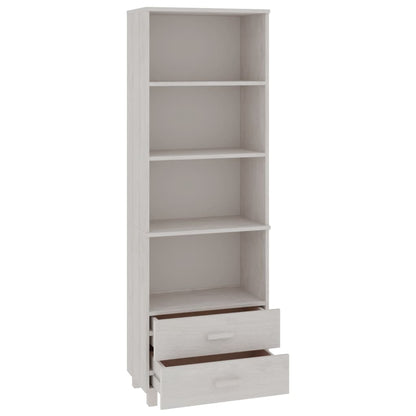 Skåp Vit HAMAR Vit 60x35x180 cm massiv furu