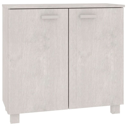 Skåp HAMAR vit 85x35x80 cm massiv furu