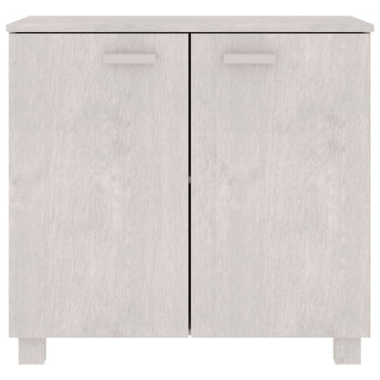 Skåp HAMAR vit 85x35x80 cm massiv furu