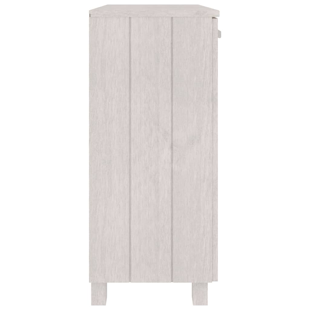 Skåp HAMAR vit 85x35x80 cm massiv furu
