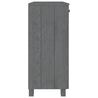 Skåp HAMAR mörkgrå 85x35x80 cm massiv furu
