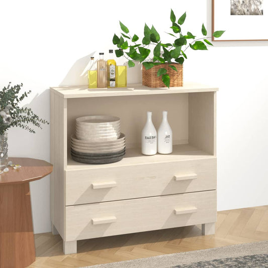 Byrå Honungsbrun HAMAR Honungsbrun 85x35x80 cm massiv furu