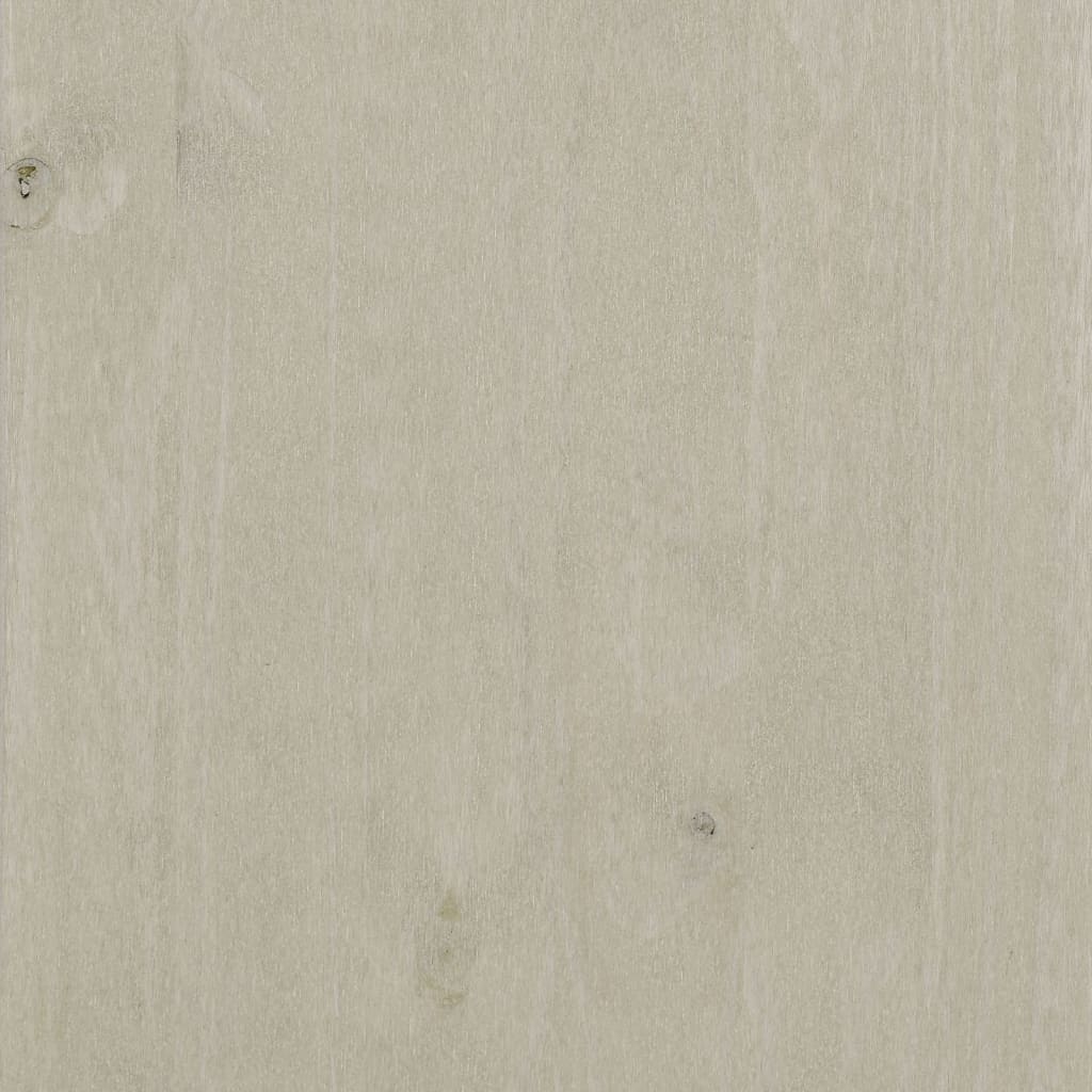 Byrå Vit HAMAR Vit 85x35x80 cm massiv furu