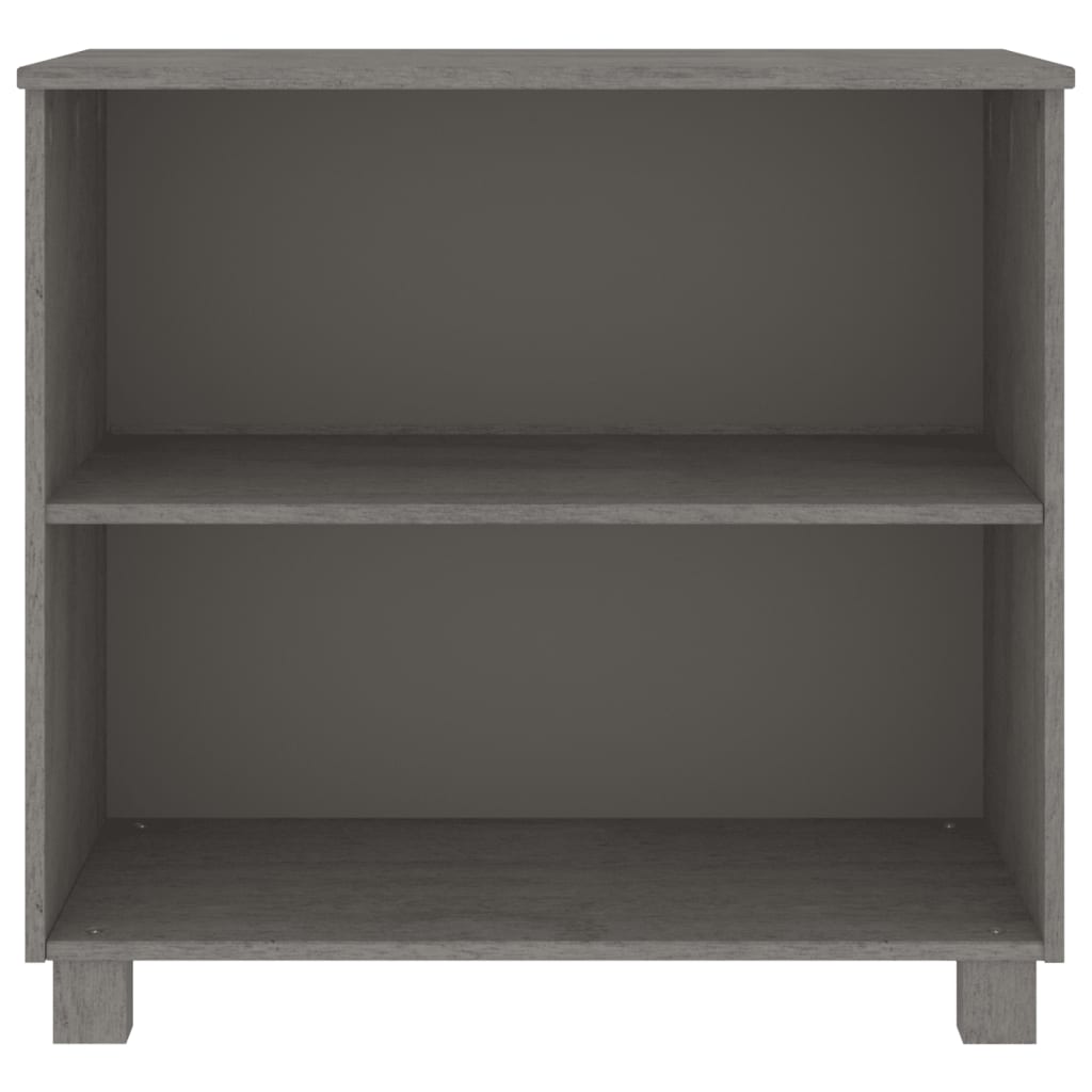 Byrå Grå HAMAR ljusgrå 85x35x80 cm massiv furu