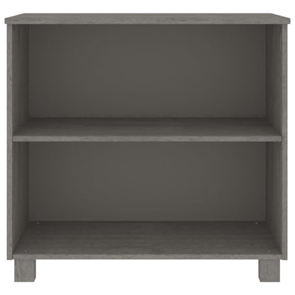 Byrå Grå HAMAR ljusgrå 85x35x80 cm massiv furu