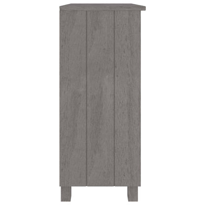 Byrå Grå HAMAR ljusgrå 85x35x80 cm massiv furu