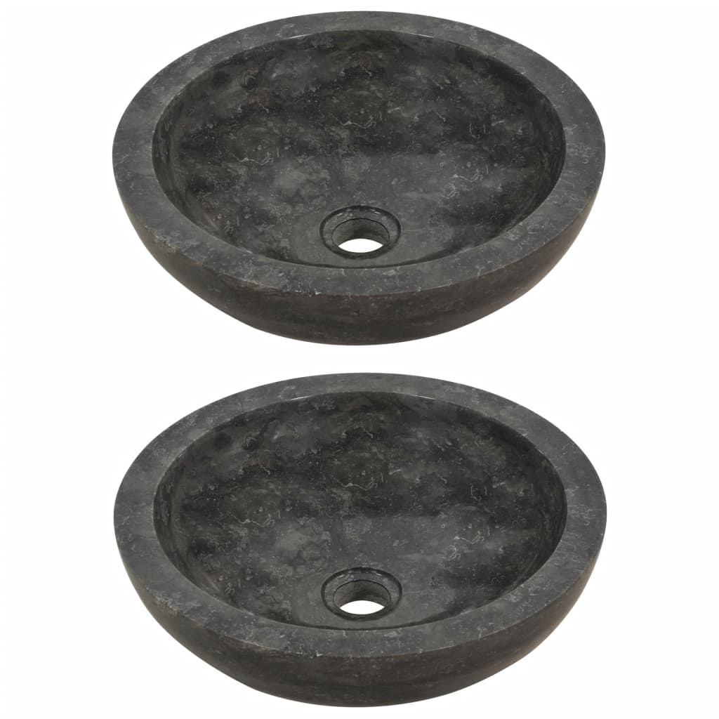 Handfat Badrum Tvättställsskåp Svart marmor massiv teak