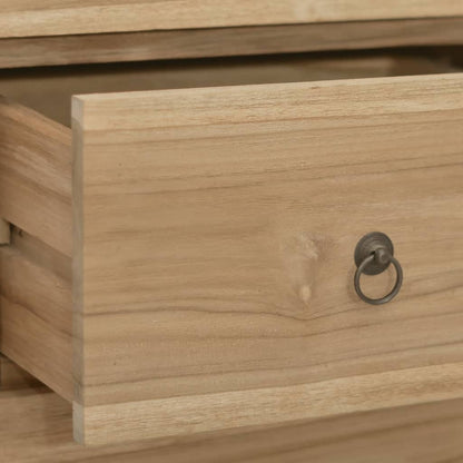 Byrå 40x30x100 cm massiv teak