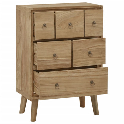 Byrå 56x30x80 cm massiv teak