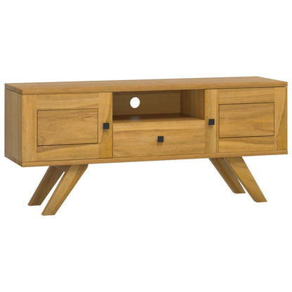 Tv-bänk 110x30x50 cm massiv teak