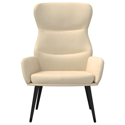 Fåtölj Gräddvit Vilstol tyg