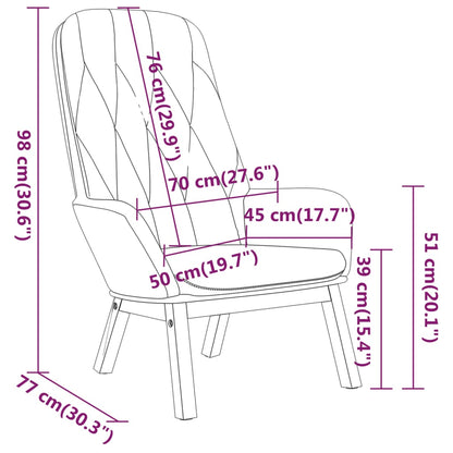Fåtölj Ljusgrå Vilstol sammet