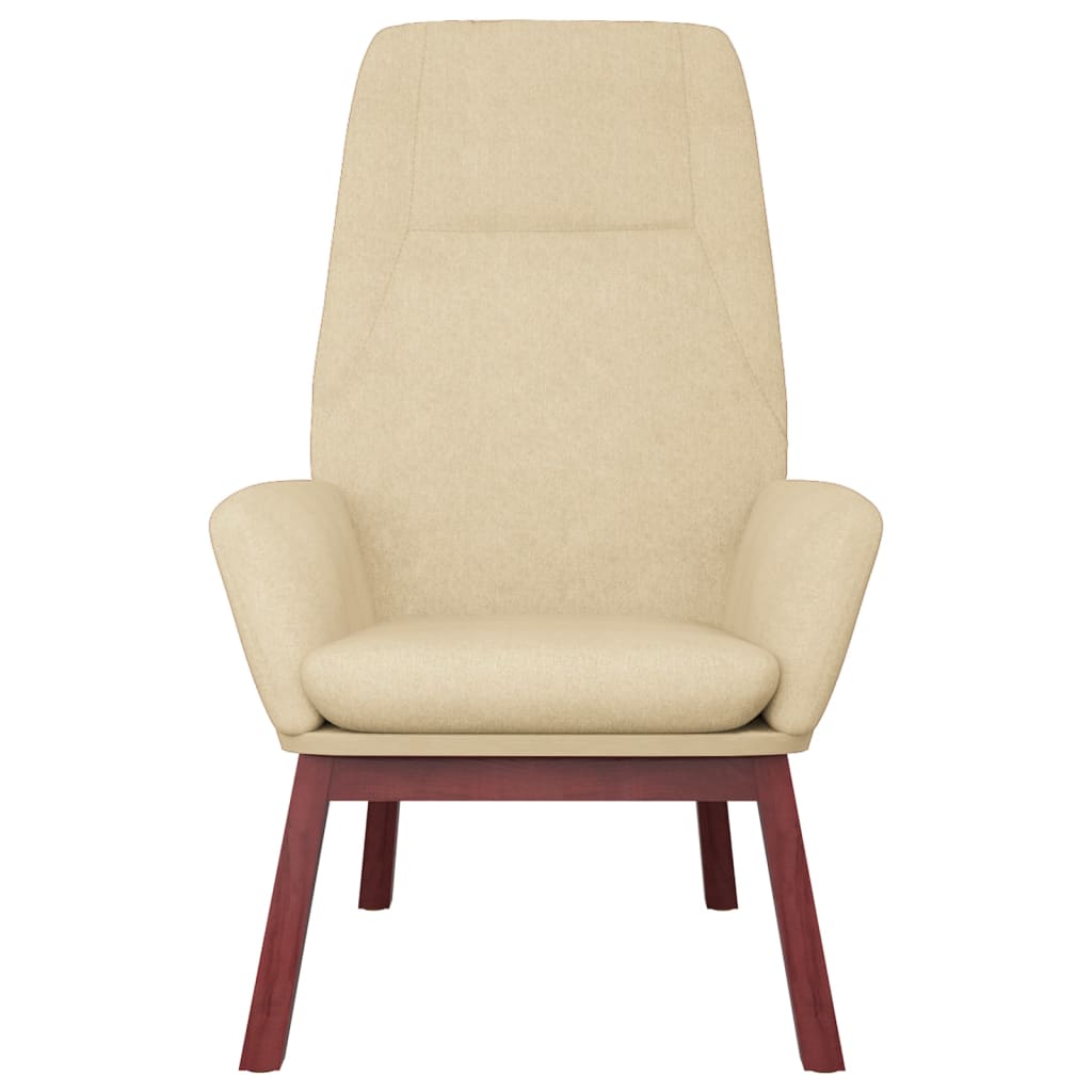 Fåtölj Gräddvit Vilstol tyg