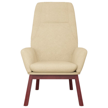 Fåtölj Gräddvit Vilstol tyg