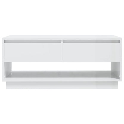 Soffbord Högglans Vit 102,5x55x44 cm