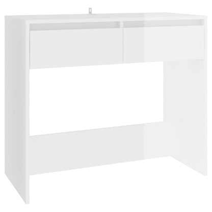 Avlastningsbord Konsollbord Högglans Vit 89x41x76,5 cm