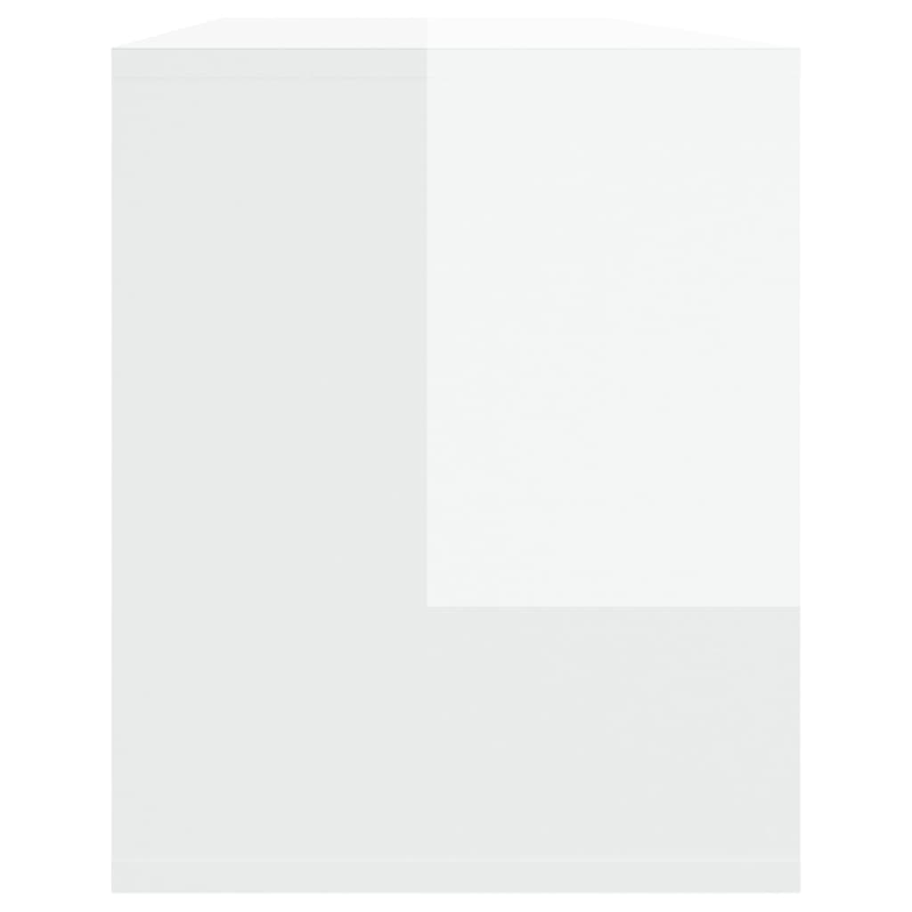 TV-Möbel Högglans Vit TV-Bänk 130x35x50 cm