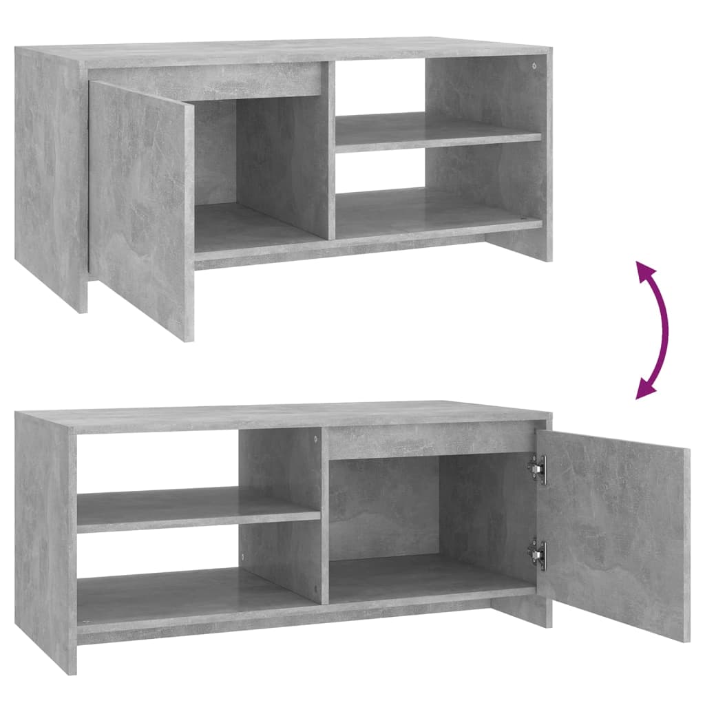 Soffbord Betonggrå 102x50x45 cm