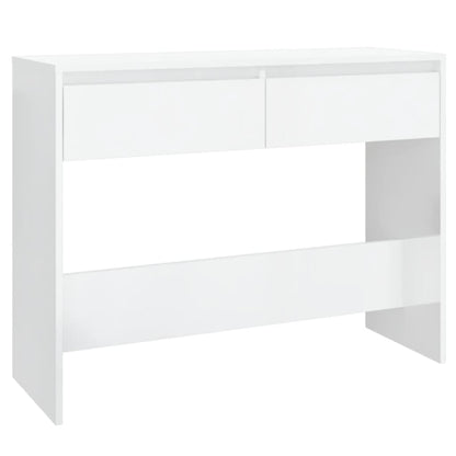 Avlastningsbord Konsollbord Högglans Vit 100x35x76,5 cm