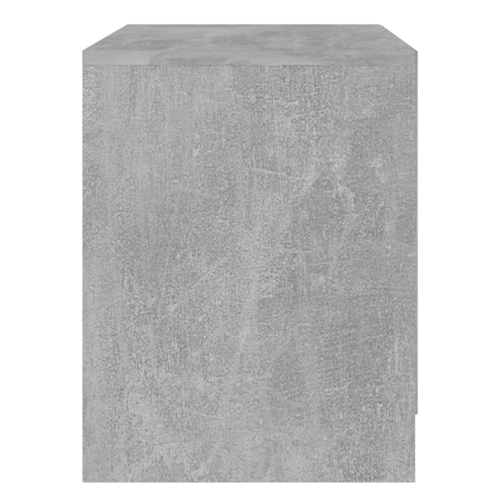 Sängbord 2 st betonggrå 45x34,5x44,5 cm konstruerat trä