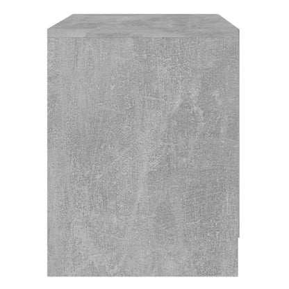Sängbord 2 st betonggrå 45x34,5x44,5 cm konstruerat trä