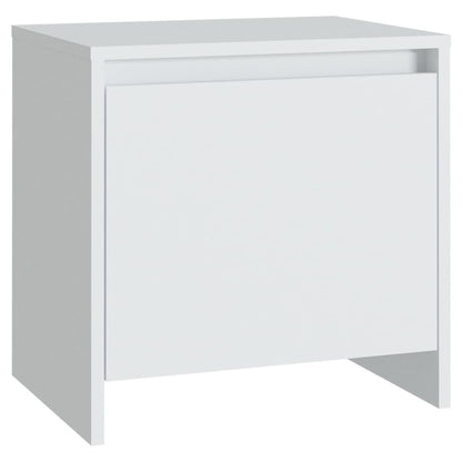 Sängbord 2 st vit 45x34x44,5 cm konstruerat trä