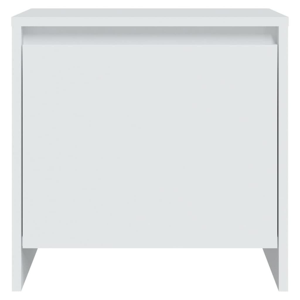 Sängbord 2 st vit 45x34x44,5 cm konstruerat trä