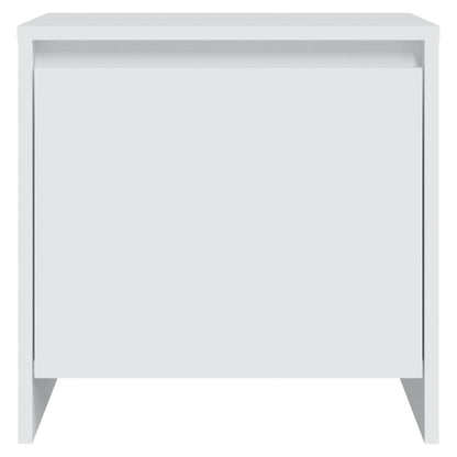 Sängbord 2 st vit 45x34x44,5 cm konstruerat trä