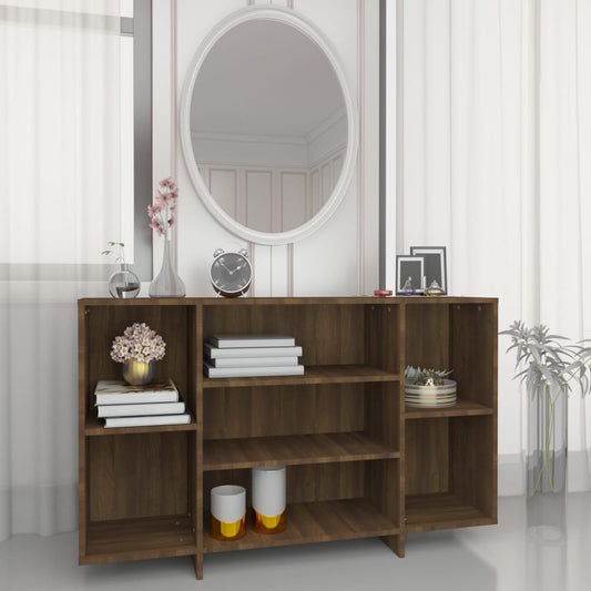 Byrå brun ek 120x30x75 cm konstruerat trä