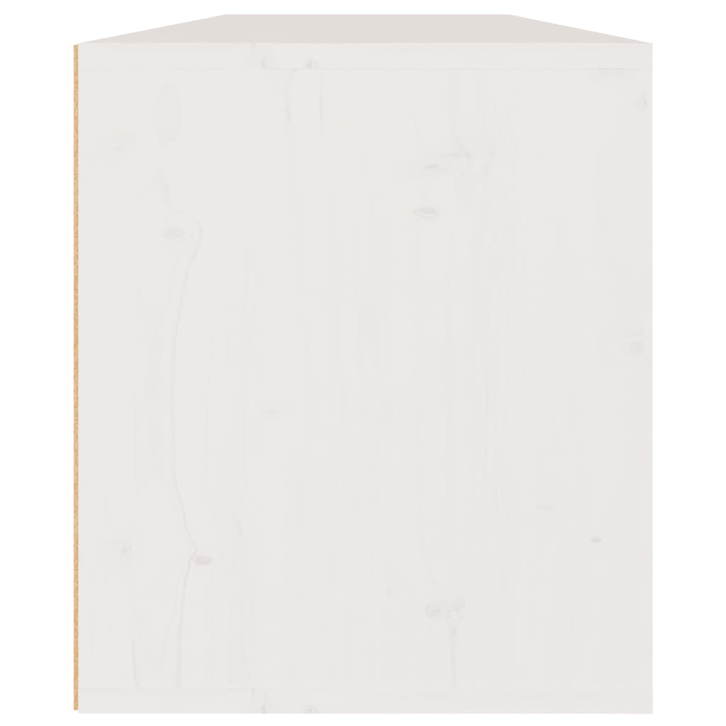 Väggskåp Vit 2 st 60x30x35 cm massiv furu