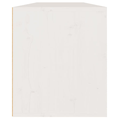 Väggskåp Vit 2 st 60x30x35 cm massiv furu