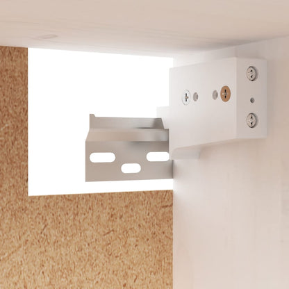 Väggskåp Vit 2 st 60x30x35 cm massiv furu