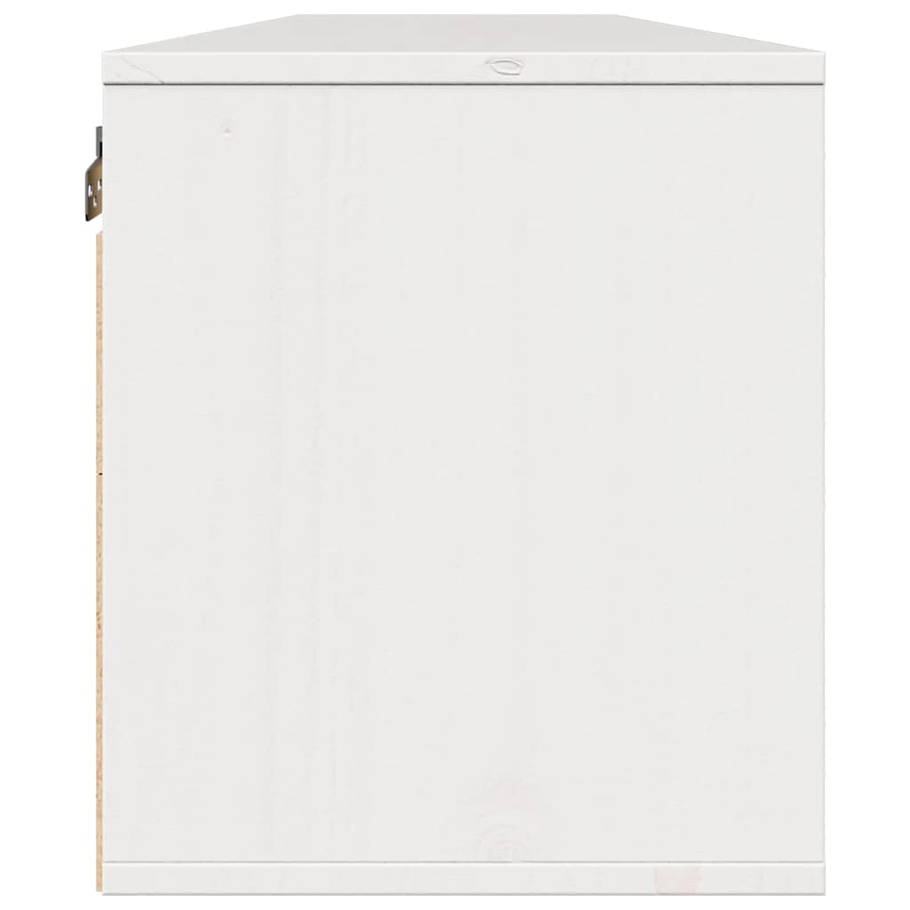 Väggskåp Vit 2 st 80x30x35 cm massiv furu