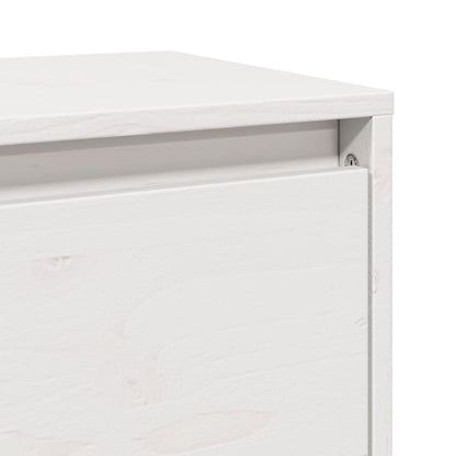 Väggskåp Vit 2 st 80x30x35 cm massiv furu