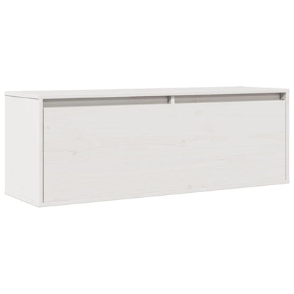 Väggskåp Vit 100x30x35 cm massiv furu