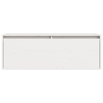 Väggskåp Vit 100x30x35 cm massiv furu