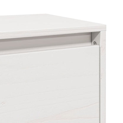 Väggskåp Vit 100x30x35 cm massiv furu