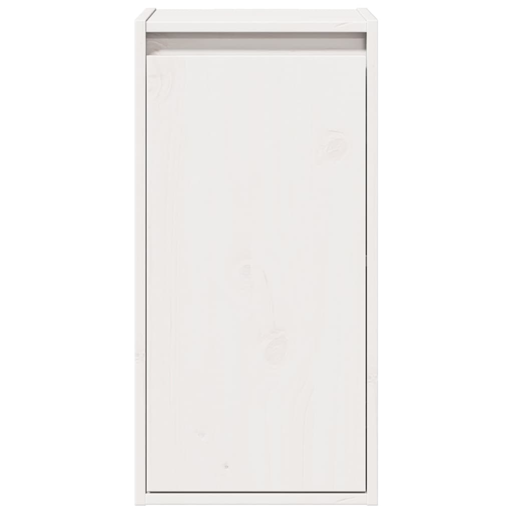 Väggskåp Vit 2 st 30x30x60 cm massiv furu
