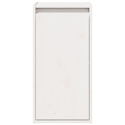 Väggskåp Vit 2 st 30x30x60 cm massiv furu