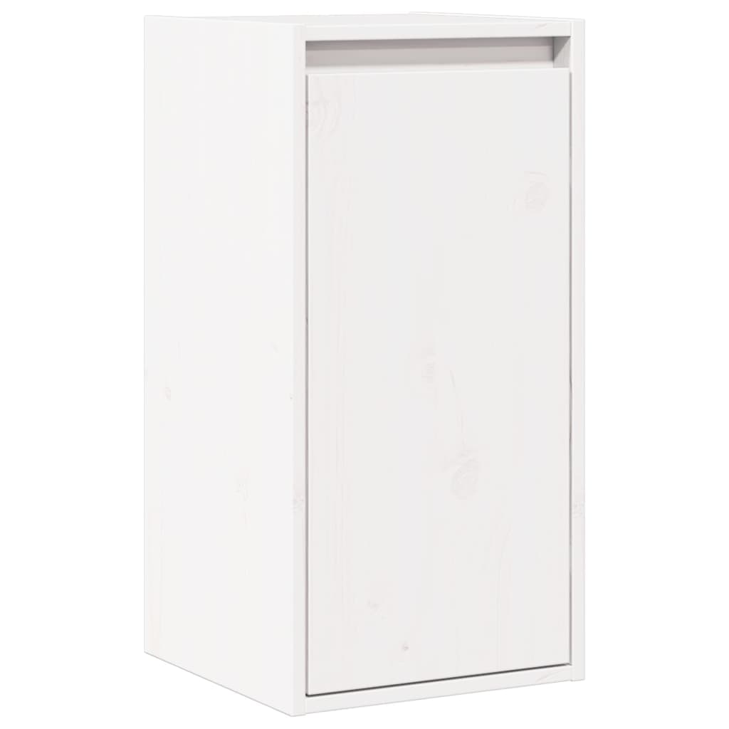 Väggskåp Vit 2 st 30x30x60 cm massiv furu