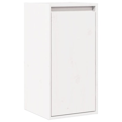 Väggskåp Vit 2 st 30x30x60 cm massiv furu