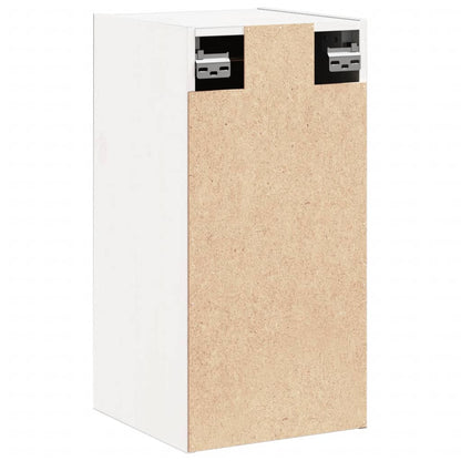 Väggskåp Vit 2 st 30x30x60 cm massiv furu
