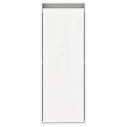 Väggskåp Vit 2 st 30x30x80 cm massiv furu