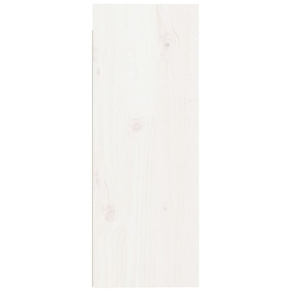 Väggskåp Vit 2 st 30x30x80 cm massiv furu